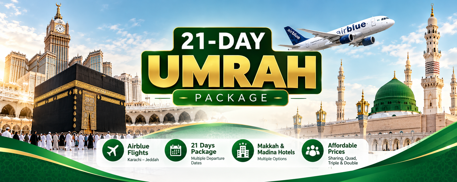 21 Day Umrah Package from Pakistan